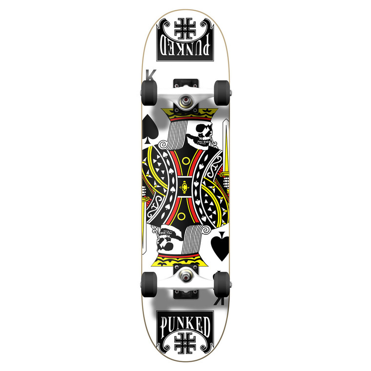 Yocaher Graphic Complete 7.75" Skateboard - King of Spades