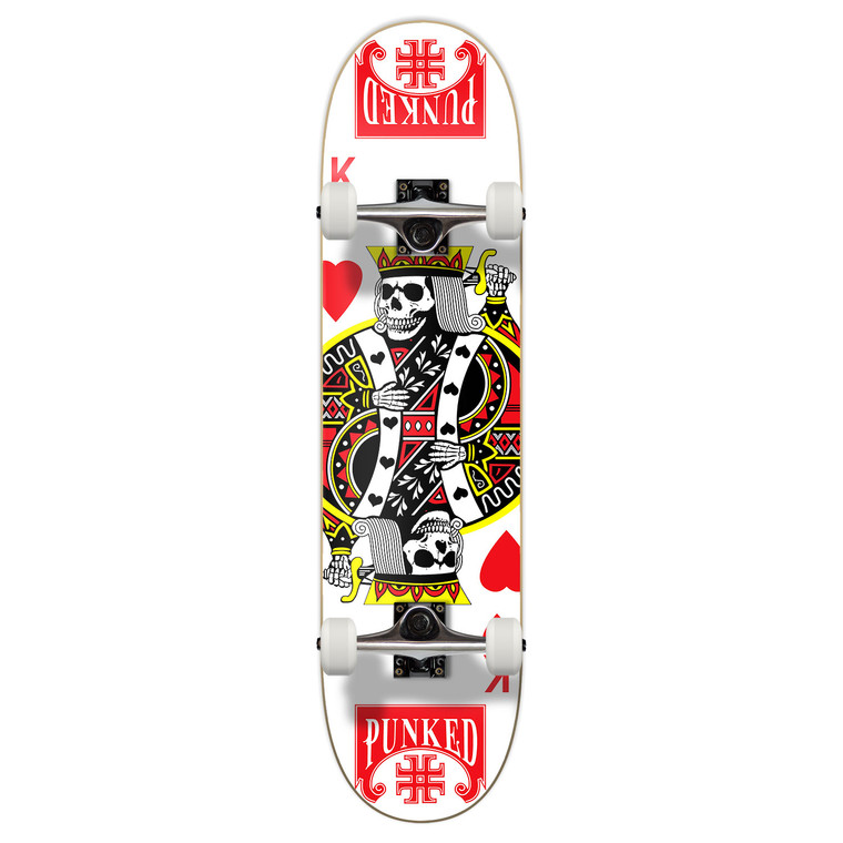 Yocaher Graphic Complete 7.75" Skateboard - King of Hearts