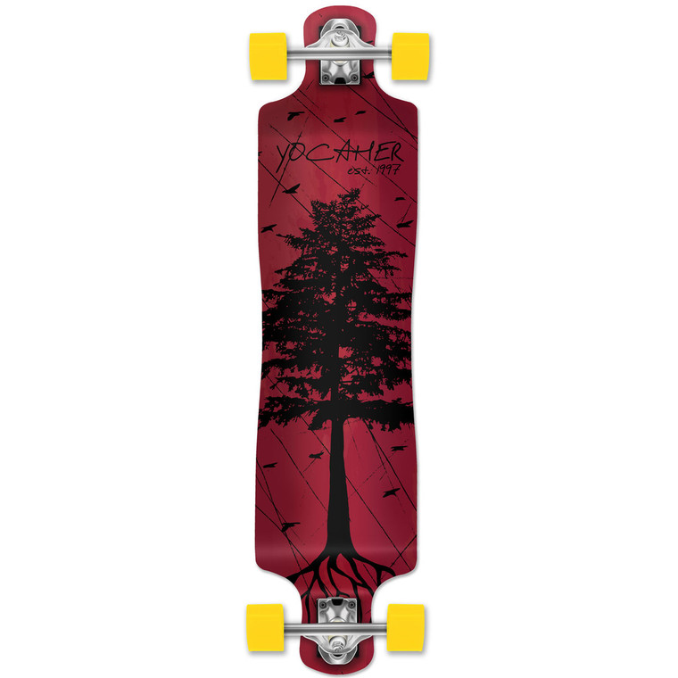 Lowrider Longboard Complete - In the Pines : Red