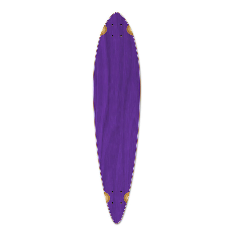 Pintail Blank Longboard Deck - Stained Purple