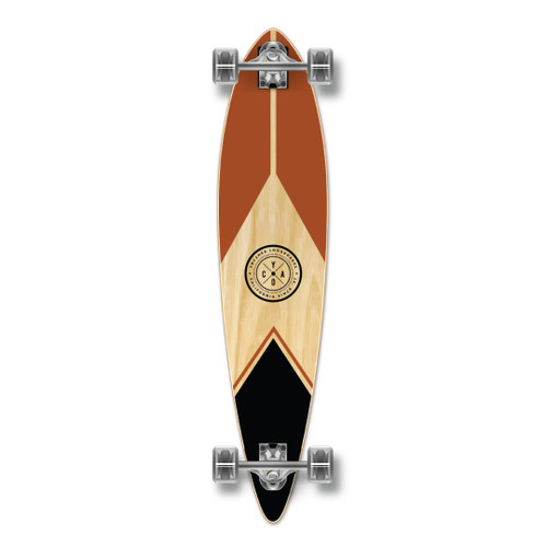 YOCAHER Pintail Longboard Complete - Earth Series - Mountain