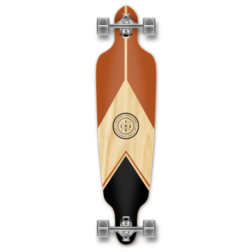 YOCAHER Drop Through Longboard Complete - Earth Series