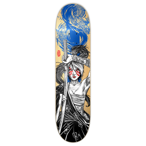 Yocaher Graphic Skateboard Deck - Samurai Series - Girl
