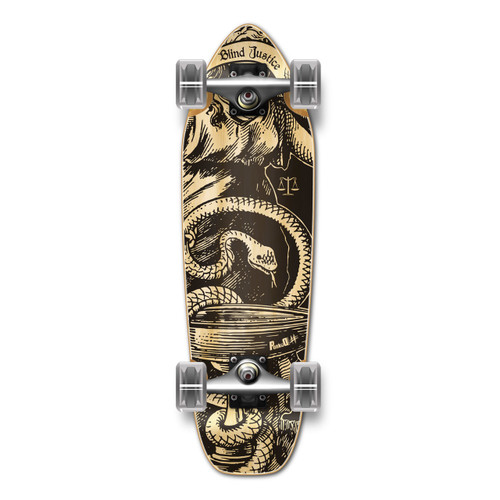 Punked Mini Cruiser Blind Justice Complete Skateboard
