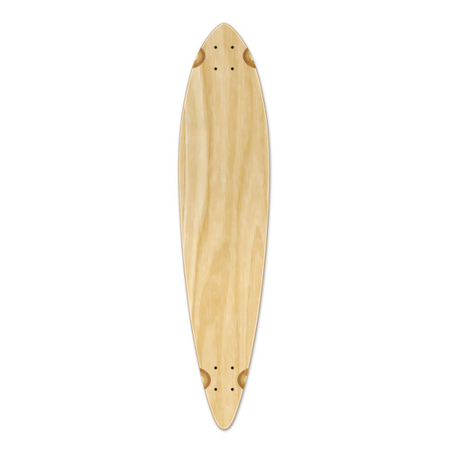 Pintail Blank Longboard Deck - Natural