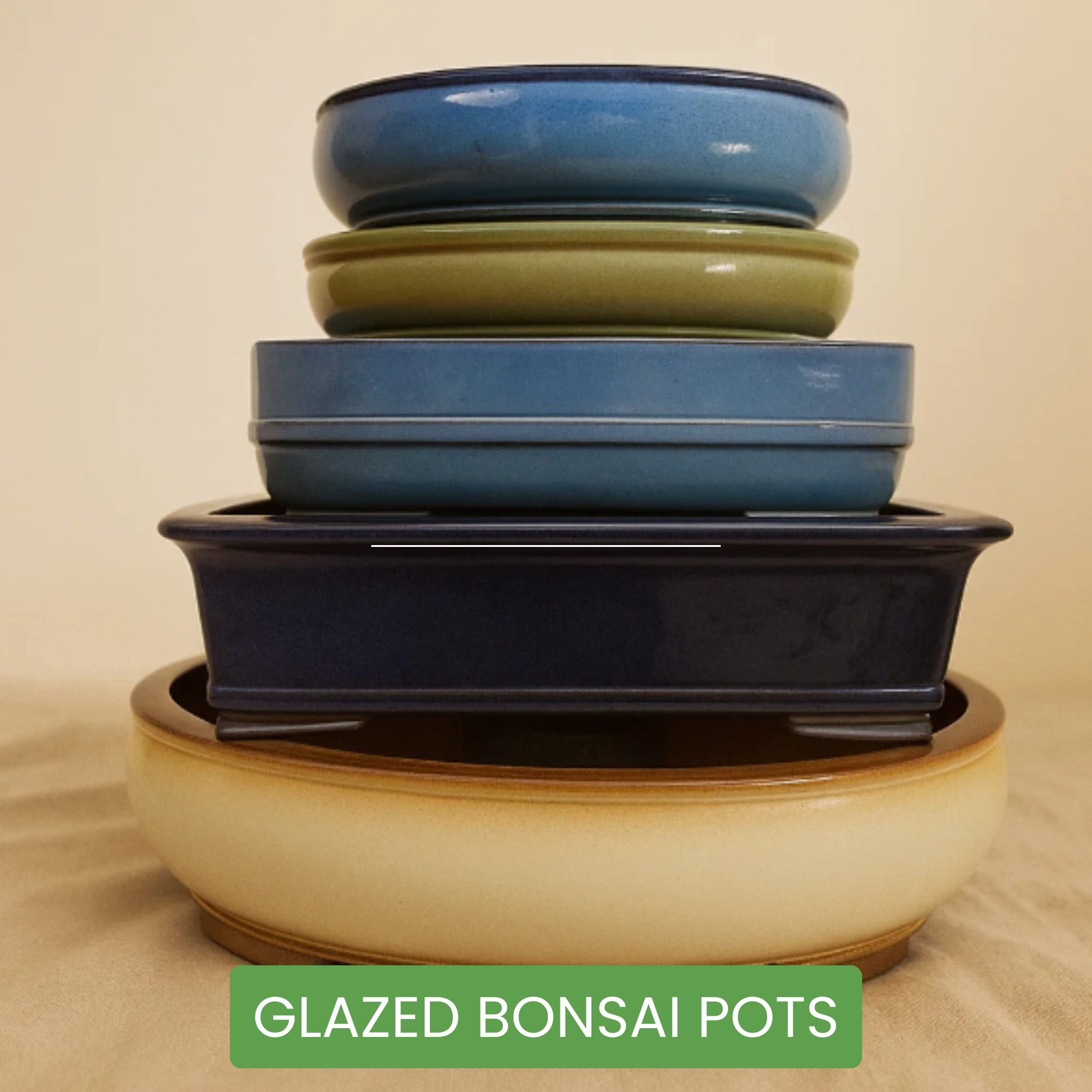 Glazed Bonsai Pots