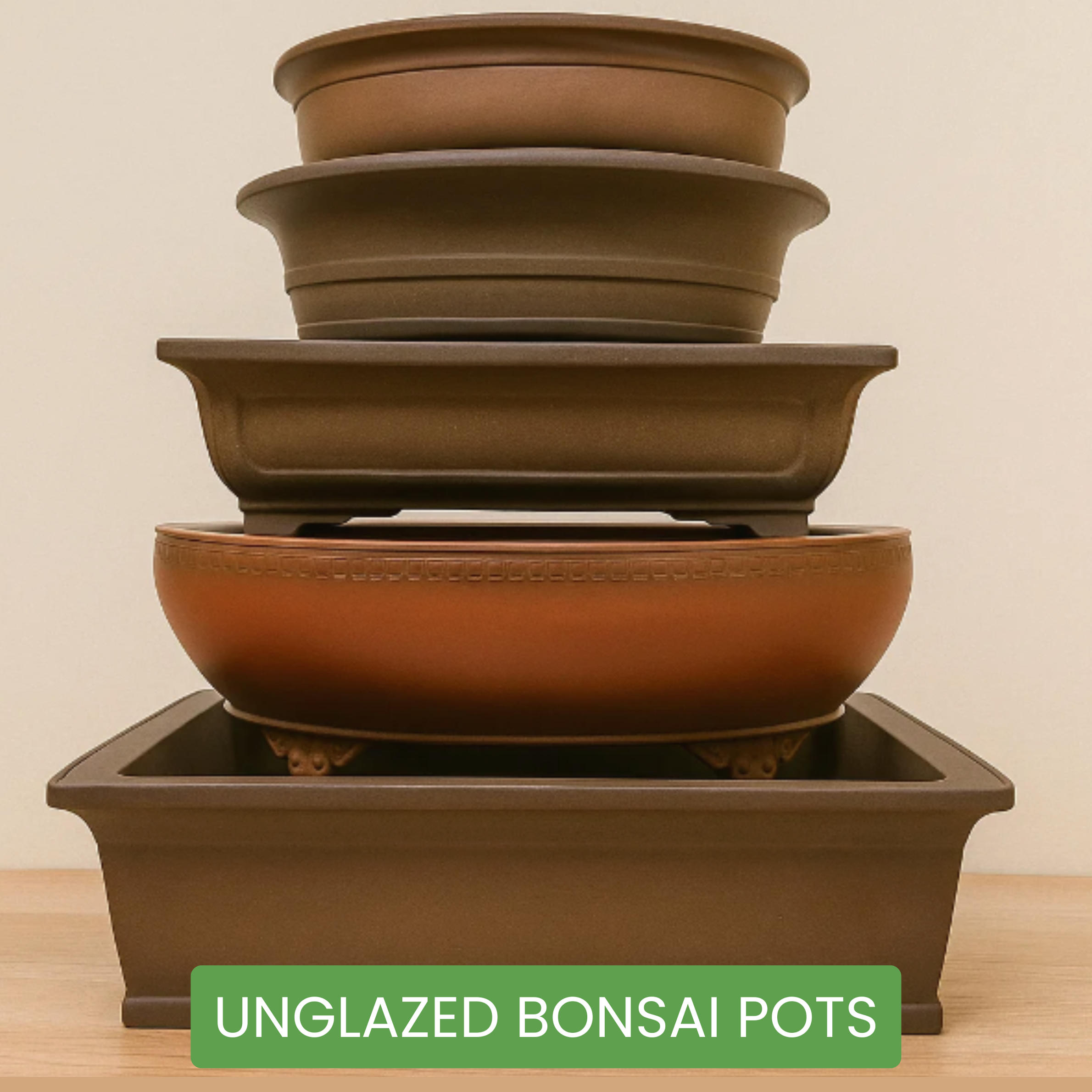Unglazed Bonsai Pot