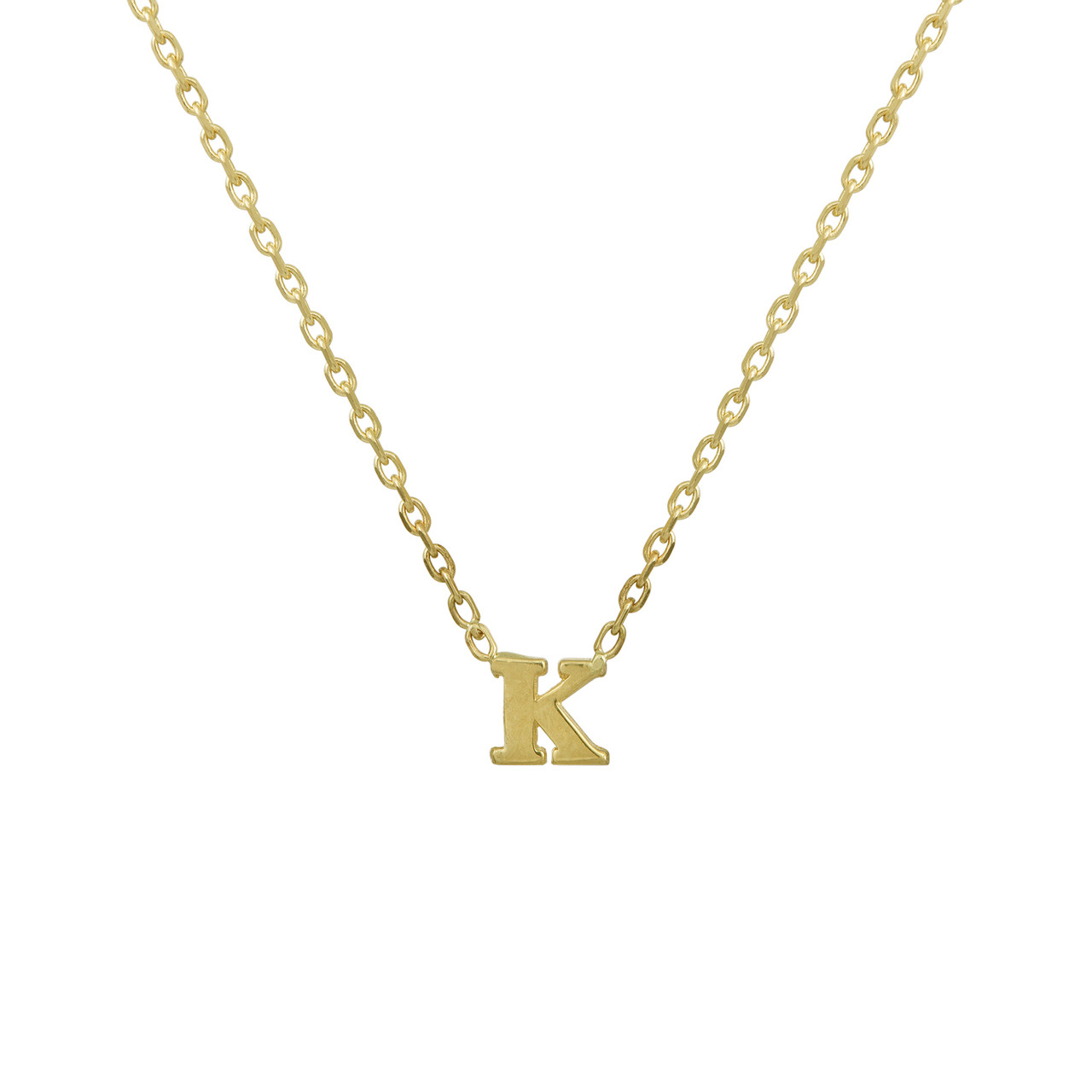 Amazon.com: Diamond Wish 14k Yellow Gold Letter A Diamond Initial Pendant  Necklace (1/10cttw) with 18-inch chain : Clothing, Shoes & Jewelry