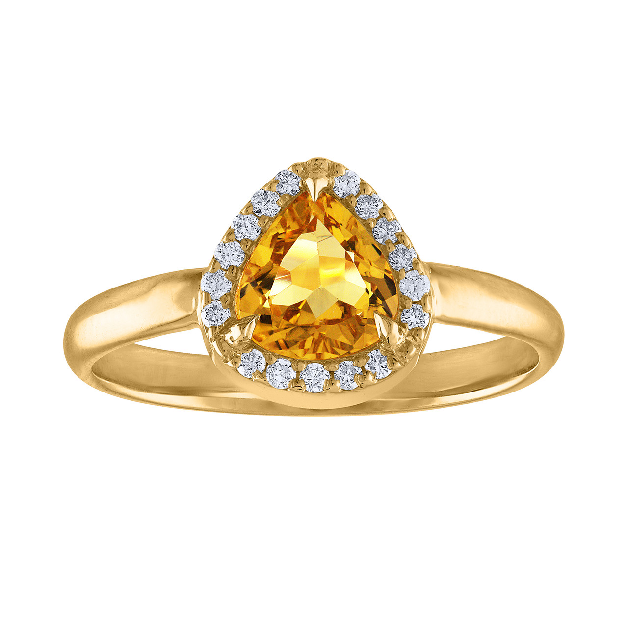 Contoured Pave Diamond Cocktail Ring 18k Yellow Gold - Filigree Jewelers