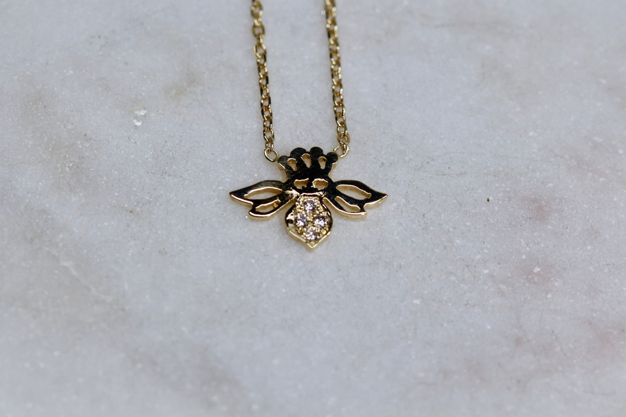 Golden Bee Necklace – Nikki Smith Designs