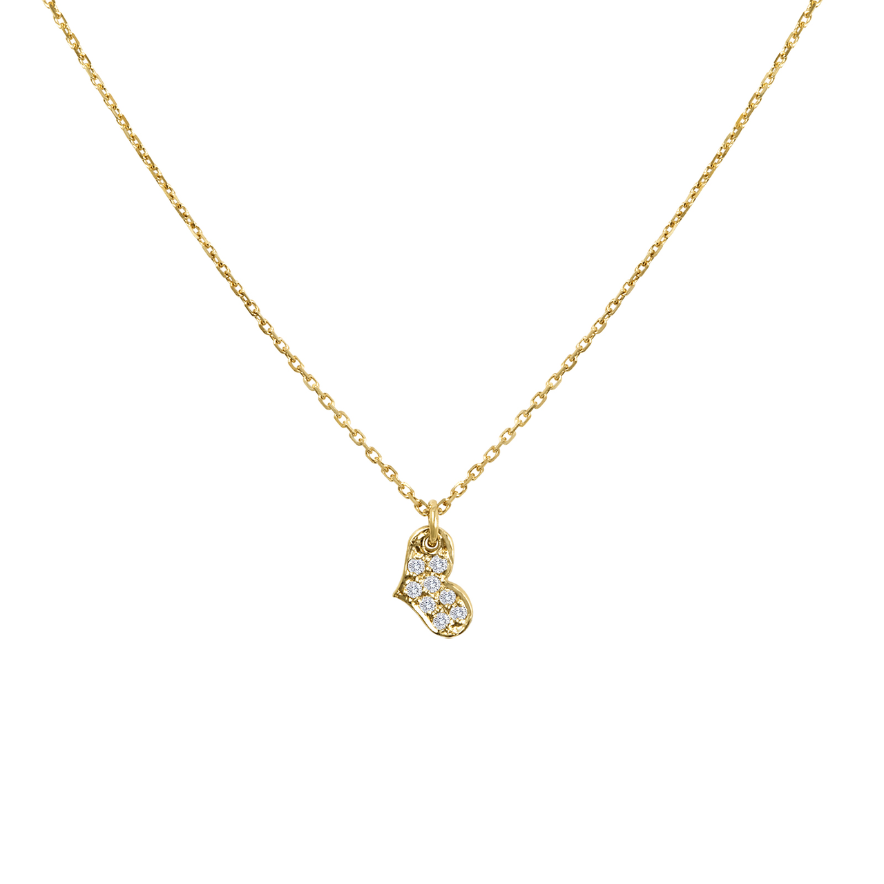 Electric Love Pave Diamond Heart Necklace – RW Fine Jewelry