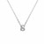 925 Sterling Silver Tiny Initial Necklace, 925 Sterling Silver necklace,  Minimal Necklace, Layering Necklace