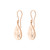 Exquisite Teardrop Diamond Earrings, 14K Rose Gold Diamond Teardrop Earring, Hand Crafted Diamond Earring