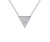 Unique Triangle Diamond Necklace 
