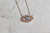 Rose Gold Evil Eye Opal Necklace, Gemstone Necklace, Hand Made Necklace, Opal Necklace