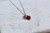 Sterling Silver Ruby Pendant