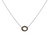 14K White Gold Micro Pave Link Necklace, Diamond Necklace, Oval Diamond Necklace Hand Made
