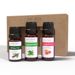Aromis Holiday 3 oil kit includes White fir, Peppermint and Grapefruit Essential oils. Aromis Holiday 3 oil kit includes White fir, Peppermint and Grapefruit Essential oils.