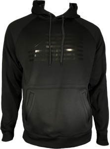 B FLAG MENS HOODIE BLACKED OUT