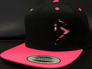 BLITZ Hat Black/Hot Pink/White Classic SNAPBACK Hat