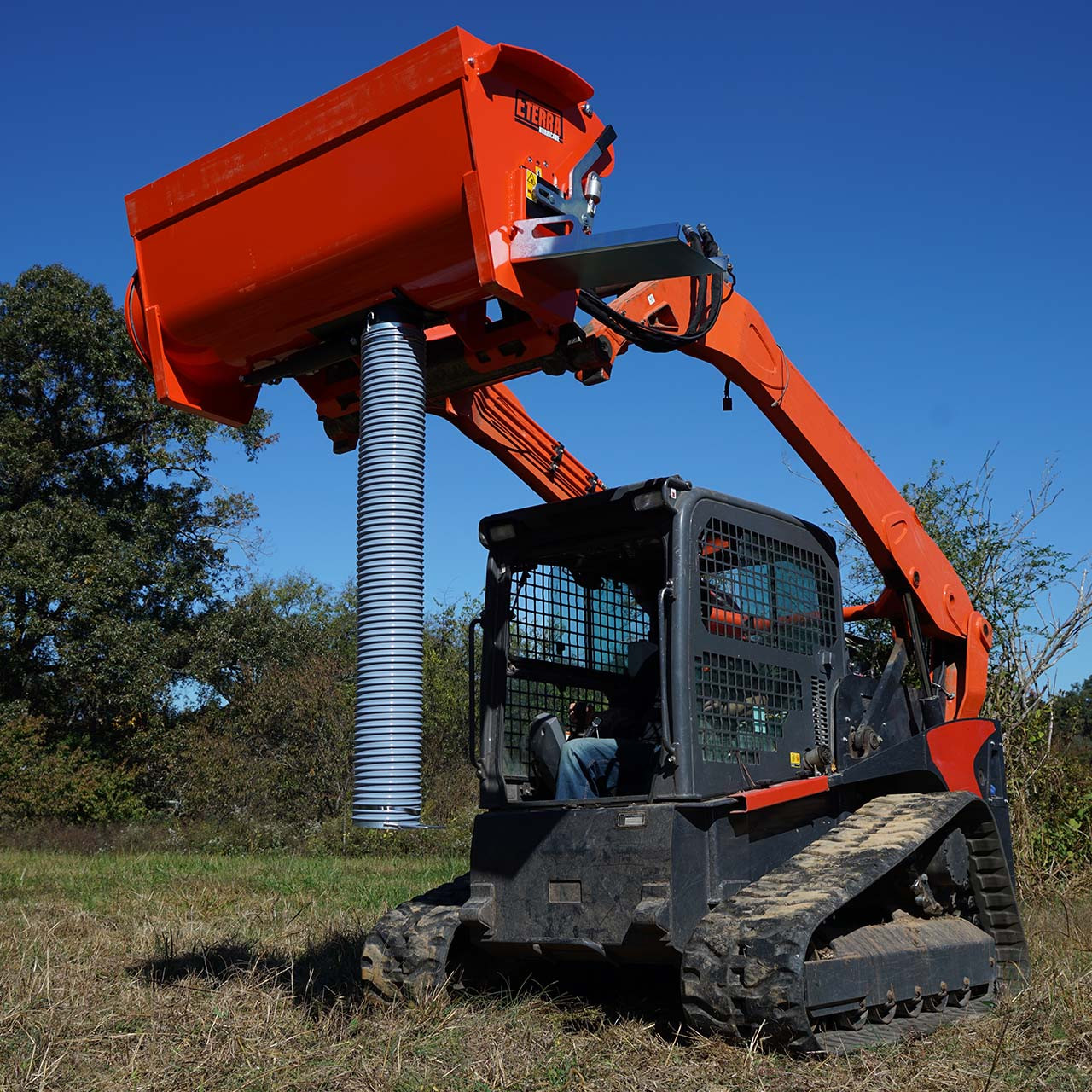 Skid Steer Hurricane Concrete Mixer | Eterra Attachments