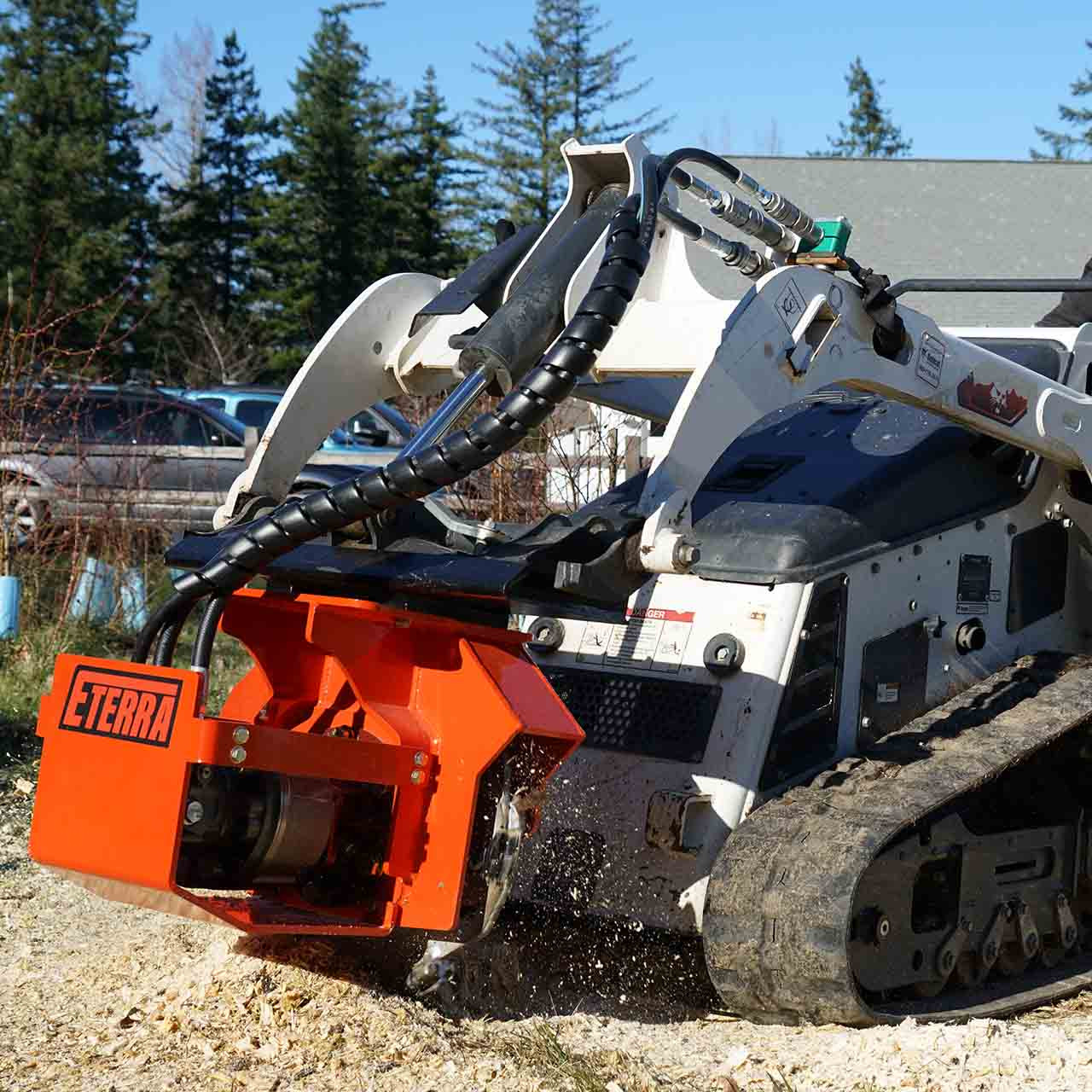 Vortex Mini Skid Steer Stump Grinder | Eterra Attachments