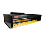 left angle view of the skid steer box grader attachment by Eterra