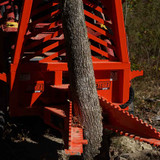 Eterra Skid Steer Riptide Tree and Stump Puller action closeup