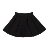  Black pleated skirt