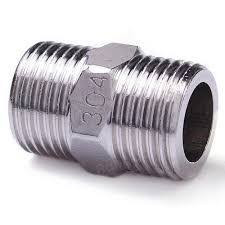 1/2" NPT Stainless Steel Hex Nipple