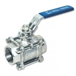 1/2" Full Port 3-Piece Stainless Ball Valve