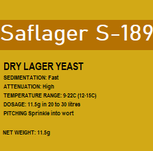 Saflager S-189 Yeast