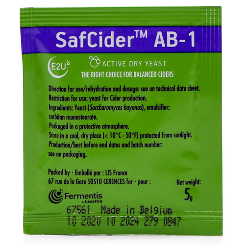 Fermentis SafCider™ AB-1 (5g) Yeast