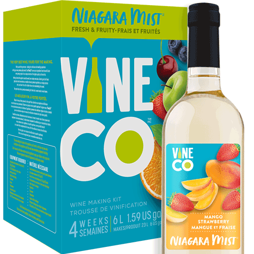 VineCo Niagara Mist™ - Mango Strawberry Wine Making Kit