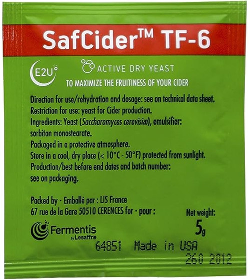 Fermentis SafCider™ TF-6 (5g) Yeast