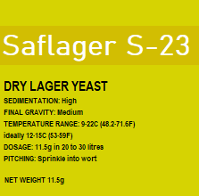 Saflager S-23 Yeast