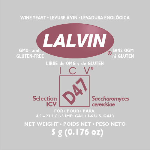 Lalvin ICV-D47 Wine Yeast