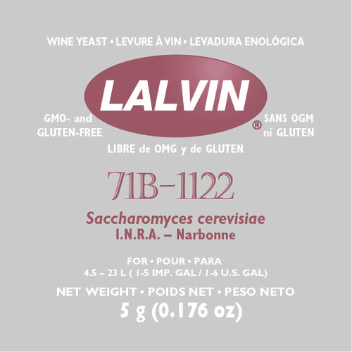 Lalvin 71B-1122 Wine Yeast