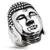 Meditating Buddha Stainless Steel Ring (#228)