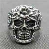 Sugar Skull - Ring with Flower on Forehead aka Día de Muertos anillo (#658)