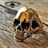 18k Gold Stainless Steel Gold Finger Skull Ring