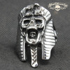 Egyptian Pharaoh Stainless Steel Skull Ring (#353)
