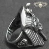 Egyptian Pharaoh Stainless Steel Skull Ring (#353)