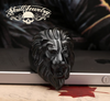 BLACK 'King Leonidas' the Lion - Big, Bold & Heavy Ring (#326)