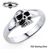 'Lovely Rita' .925 Sterling Silver Skull Ring (ss160)