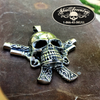 'Guns A' Blazing' Skull Pendant