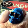 Danger - 'Blue Collar Man' Skull Ring