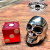 big BUFF solid skull ring - 132 next to a las vegas dice