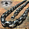 Black & Stainless Steel Necklace & Bracelet Combo