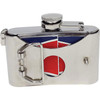 Confederate Flag 3oz Belt Buckle Flask